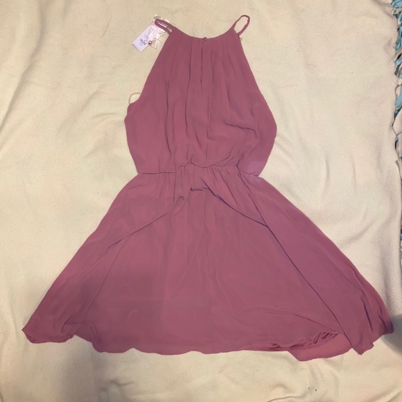 Mauve pink dress. Perfect for a summer wedding! - Picture 2 of 4